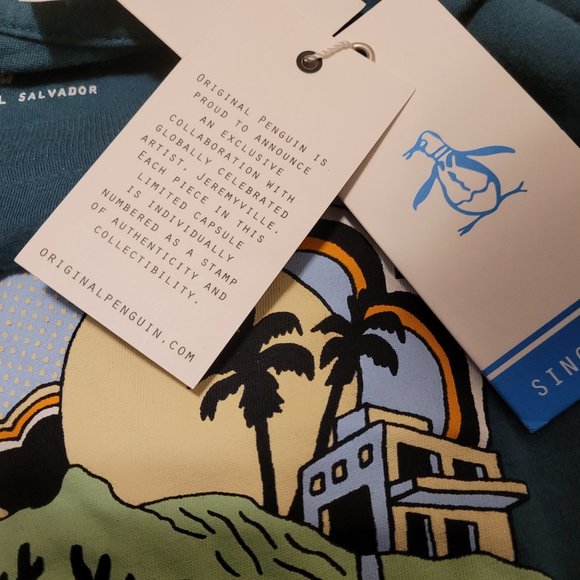 An Original Penguin + Jeremyville COLLAB LMTD EDITION 293/500 CREWNECK T-SHIRT - Picture 9 of 14